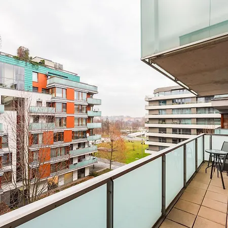 River Diamond Residence Apartment In Karlin With Garage And Balcony